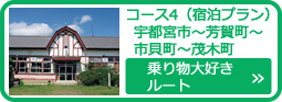 乗り物大好きルート　宇都宮市～芳賀町～市貝町～茂木町